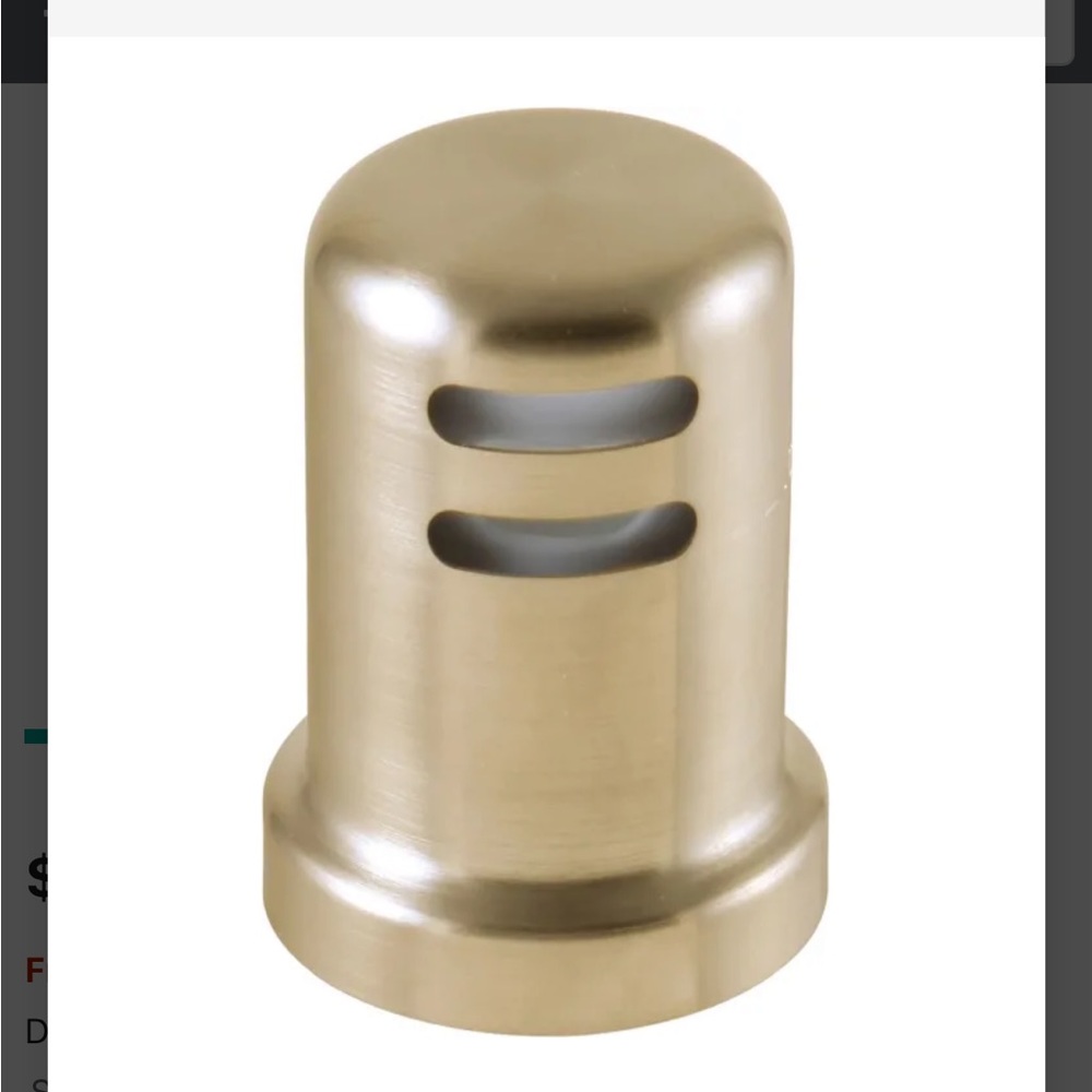 Used Brizo air gap. Luxe gold
